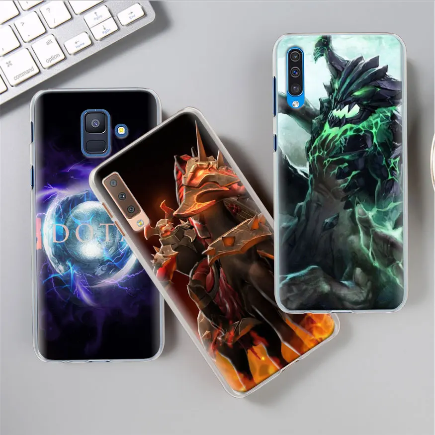 Dota 2 логотип Чехол Крышка для samsung Galaxy A30 A40 A50 A70 A6 A8 плюс A7 A9 M30 чехол для телефона Coque