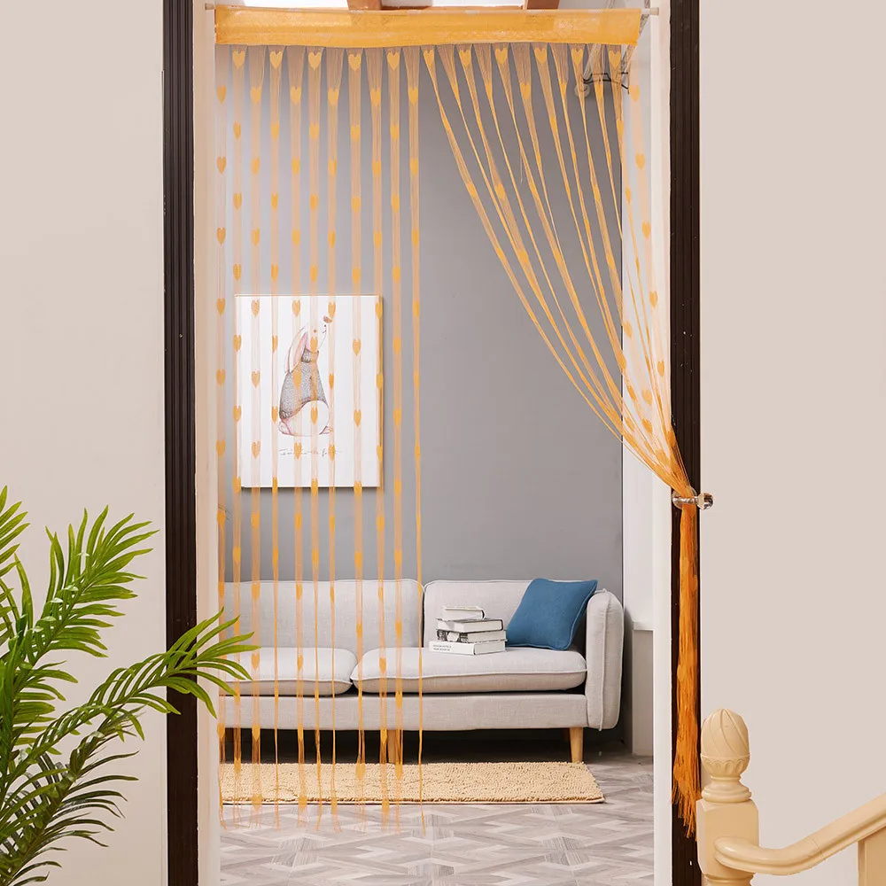 100x200 см занавеска с сердечками для занавесок оконная дверь делитель прозрачная