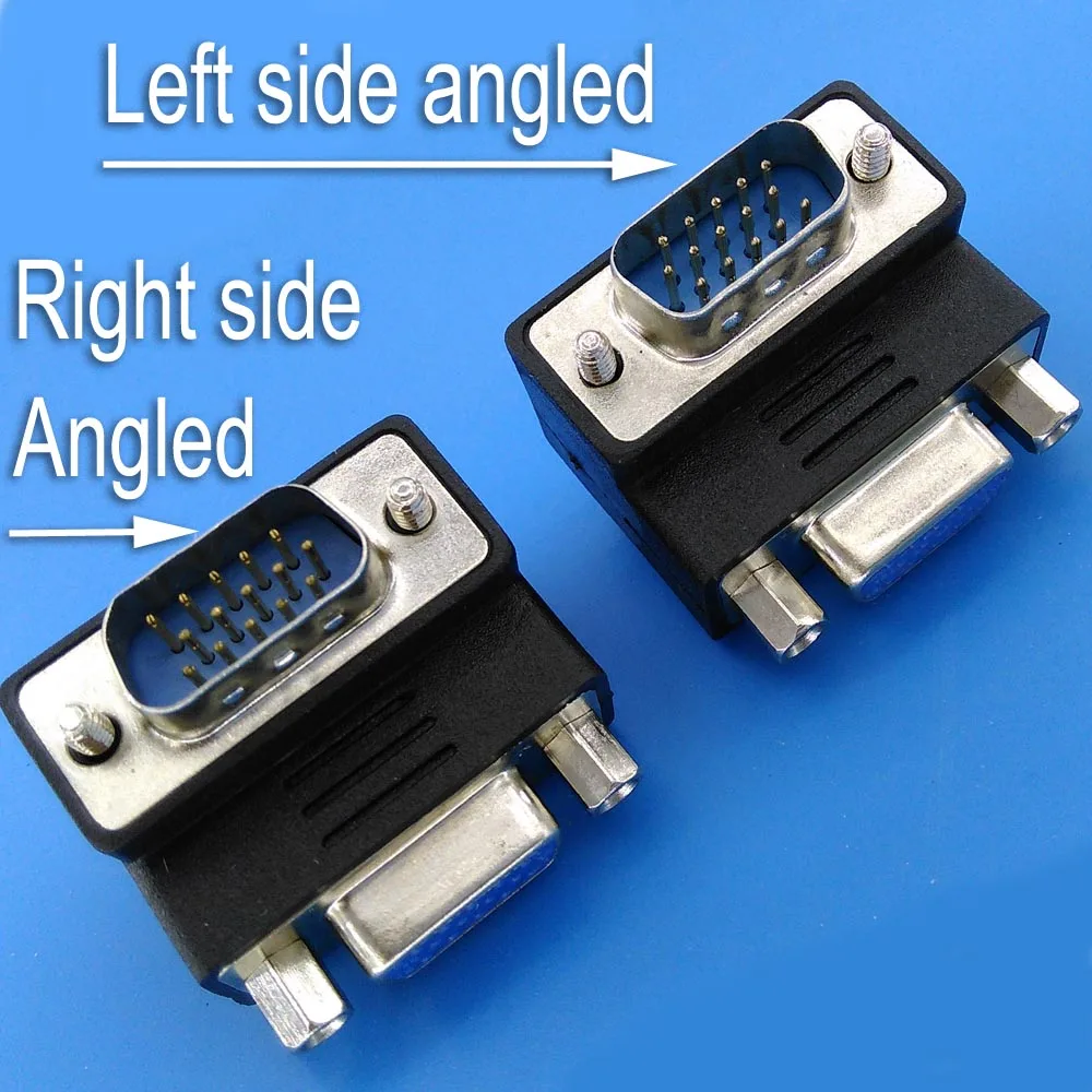 DB15 Gender Changer VGA Male to Female HDD 15P L Shape Adapter