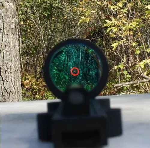 Легкий волоконный прицел 1x28 Red Dot охотничий прицел Fit ружья ребра рельс охотничья стрельба R9192-Green Dot(загар