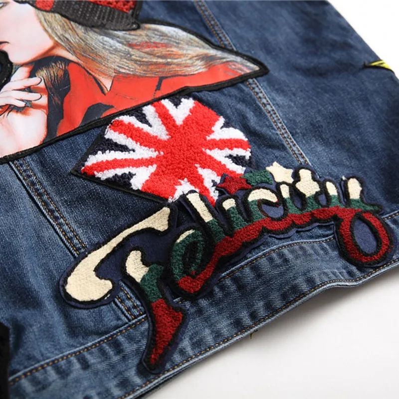 

Harajuku 2020 Mens Denim Vest Vintage Embroidery Slim Fit Sleeveless Mans Waistcoat Casual Single Breasted Jean Colete Masculino