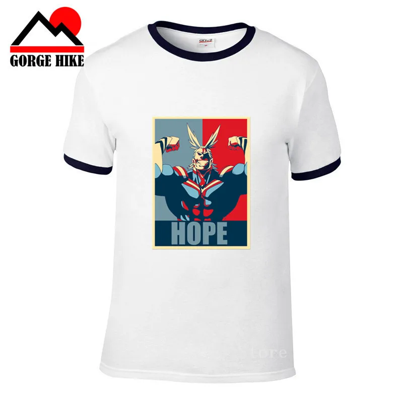 Мужская футболка с мангой All Might Hope Deku японская аниме Boku No Hero Academia|Мужские