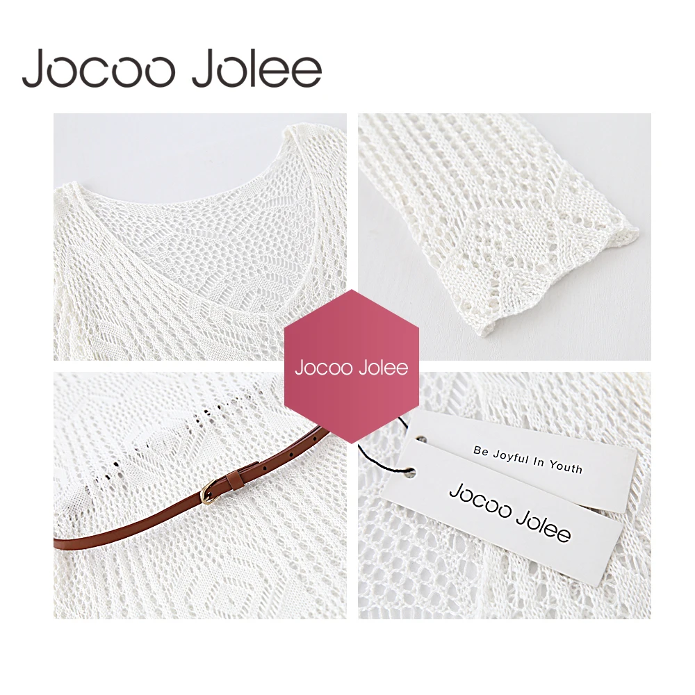 Сексуальное женское платье Jocoo Jolee с глубоким v-образным вырезом и длинными