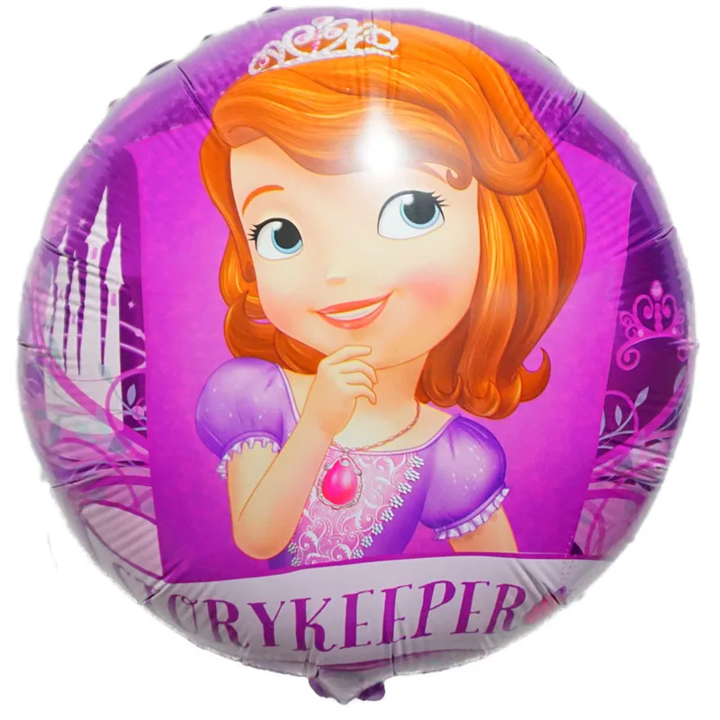 100pc ht sofia Вечерние воздушные шары принцессы для девочек на день рождения воздушные шарики для украшения Белль Русалка Рапунцель гелиевые шары 100 шт./партия - Цвет: 100pc ht sofia