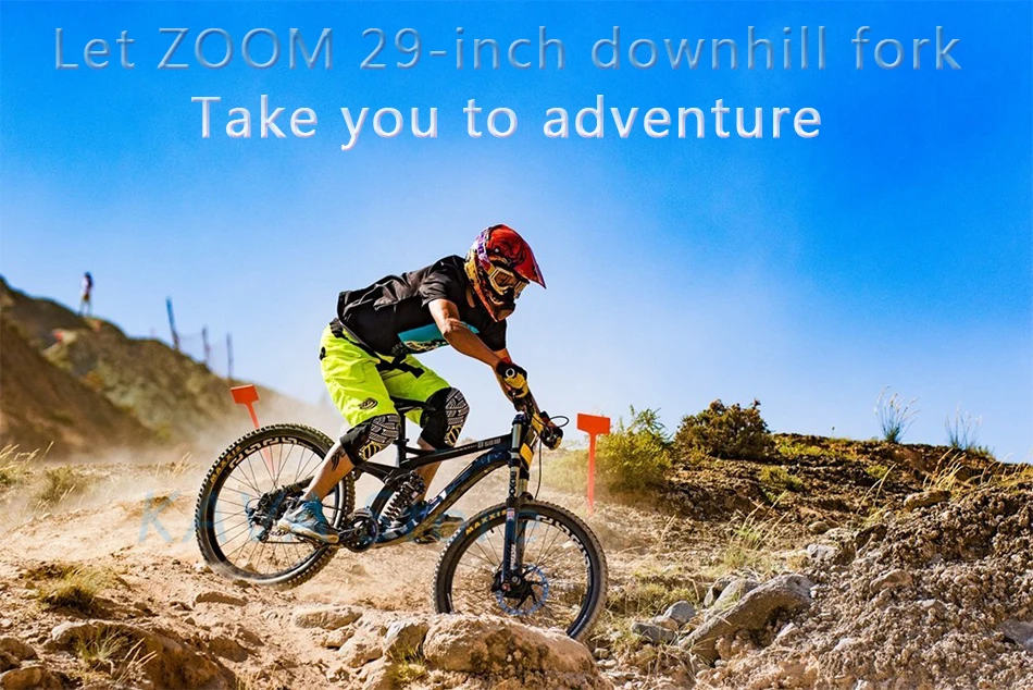 ZOOM новая 1200DH FR вилка Передняя подвеска велосипеда 29 дюймов вилка для путешествий 240 мм, на горячей продаже! Рок-shox гор