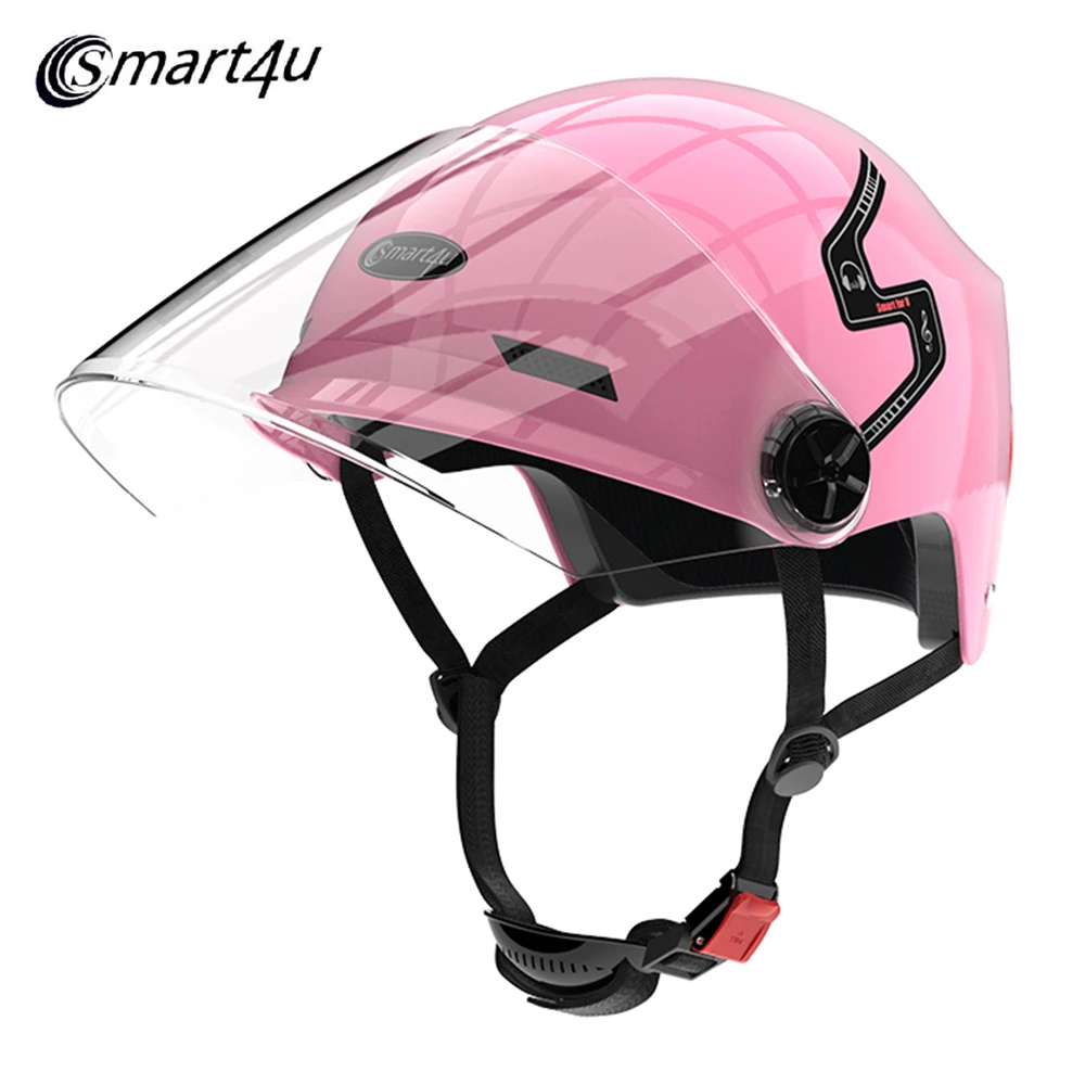 Deep Pink Smart4u E10 умный велосипедный мотоциклетный шлем Bluetooth электрический автомобиль автоматический велосипедный шлем оборудование для велоспорта - Цвет: Deep Pink