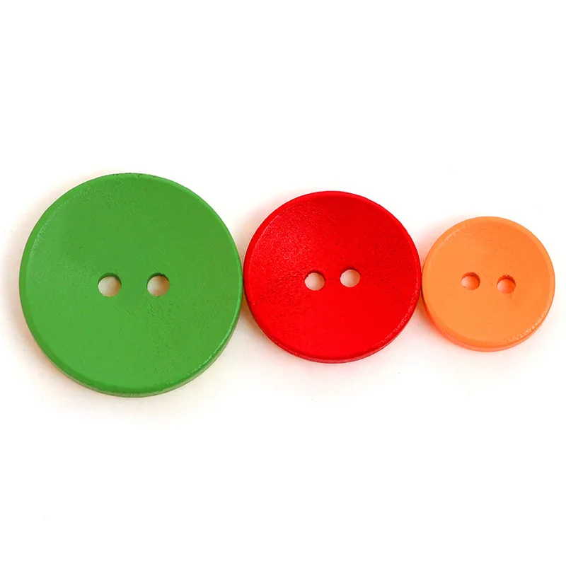 Круглые деревянные пуговицы с 2 отверстиями 40 шт.|mini buttons|button craftcraft sewing |