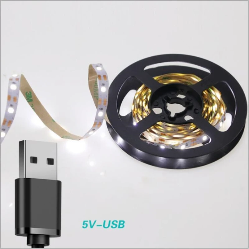 5 в 50 см 1 м 2 3 4 USB кабель питания Светодиодная лента лампа SMD5730 Рождественский стол