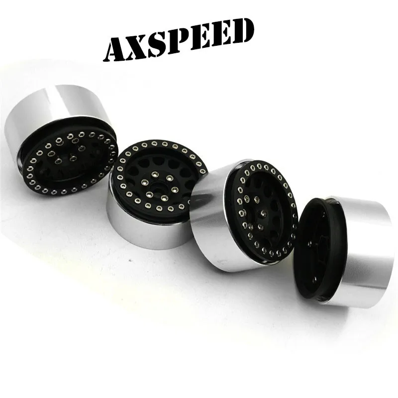 D AXSPEED алюминиевые 1,9 Beadlock колеса для 1/10 RC Гусеничный осевой Traxxas D90 TRX4 SCX10 SCX10 II 90046 5 цветов - Цвет: D