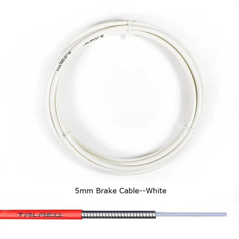 Brake Cable White 3 м Универсальный Горный Дорожный велосипед Шестерни Тормозная Сдвиг переключения переключатель спереди и сзади внутренней и внешней замены кабель провод - Цвет: Brake Cable White