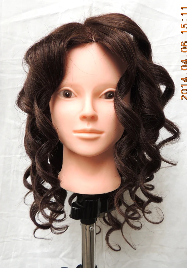 

85% natural hairstyling head manikin head with human hair hairdressing mannequins mannequin head hairdresser head