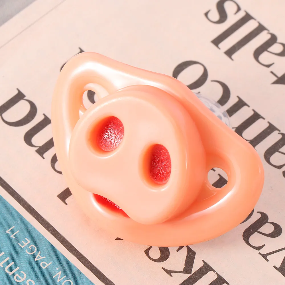High Quality Safety Funny Mustache Baby Kids Infant Pacifier Teether Pacy Orthodontic Nipples Pig Nose Dummy | Мать и ребенок