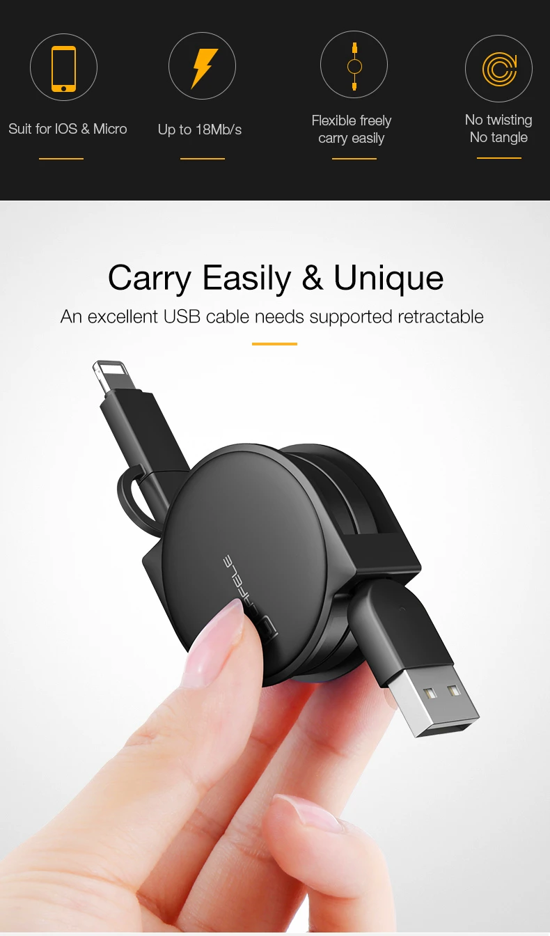 Cafele 3 стиля Micro type c 2 в 1 USB кабель зарядный провод для iPhone huawei Xiaomi samsung Android USB C Microusb Дата кабели