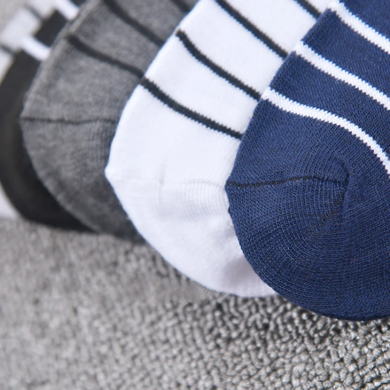 Новинка полосатые забавные счастливые мужские носки в стиле Харадзюку невидимые