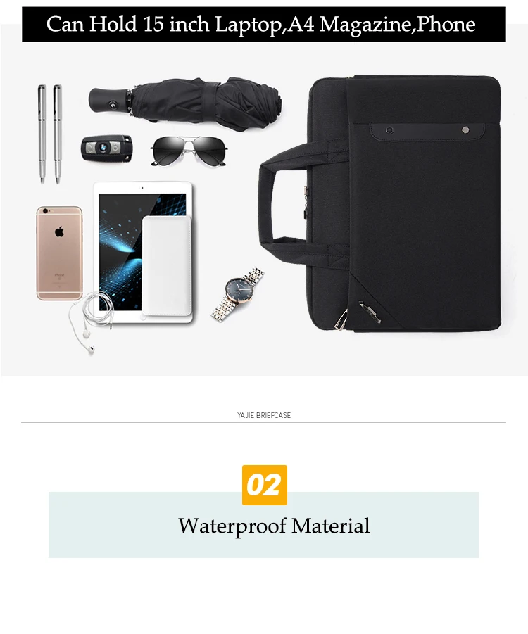 Высококачественный деловой мужской портфель Оксфорд водонепроницаемый 15,6 дюймов ноутбук сумка для мужчин модные дорожные Офисные Сумки-мессенджеры