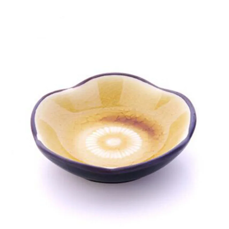 Ледяная трещина тарелка с ароматом керамическая приправа маленькая Цветочная