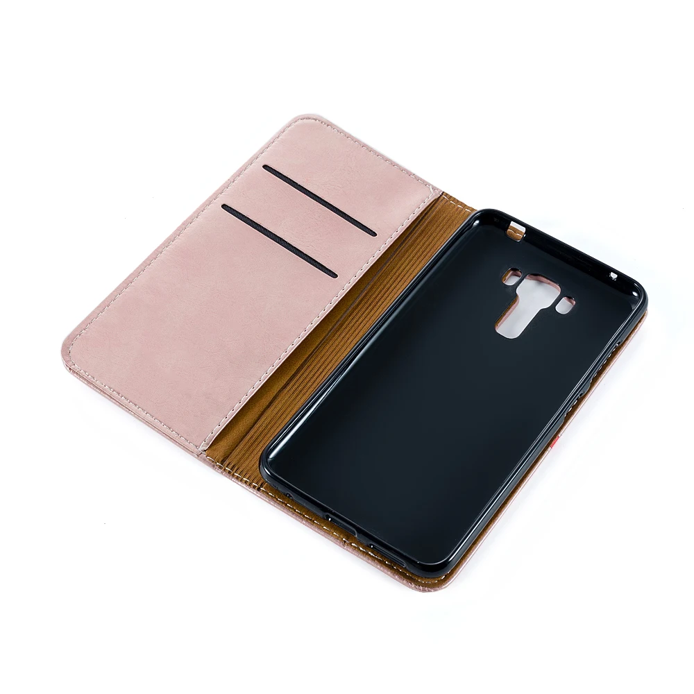Leather Wallet Case For Asus ZenFone 3 Laser ZC551KL Silicone Back Cover Flip Book Business | Мобильные телефоны и