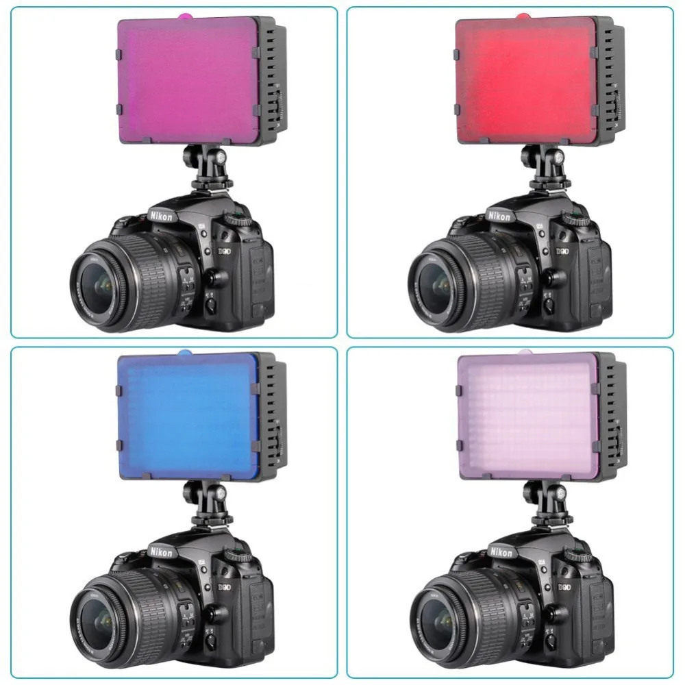 Светодиодный фильтр Neewer для фотосъемки 4 шт. Универсальный прозрачный цветной