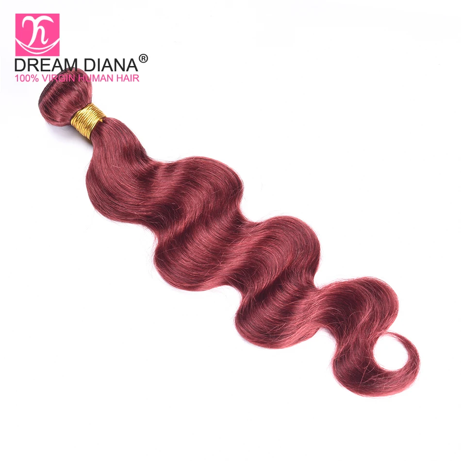 DreamDiana цвет 33 ткань предварительно цветной вьющиеся волосы Remy ED Малайзии средства