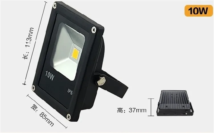 Светодио дный Светодиодный прожектор 10W 20W 30W 50W 100 Вт COB светодио дный Светодиодный прожектор Наружное освещение проектор отражатель сад Squarer настенный светильник