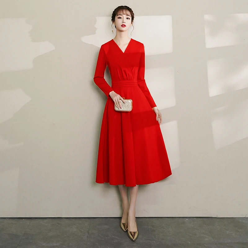 Бальное платье для свадебной вечеринки бальное с длинным рукавом выпускного