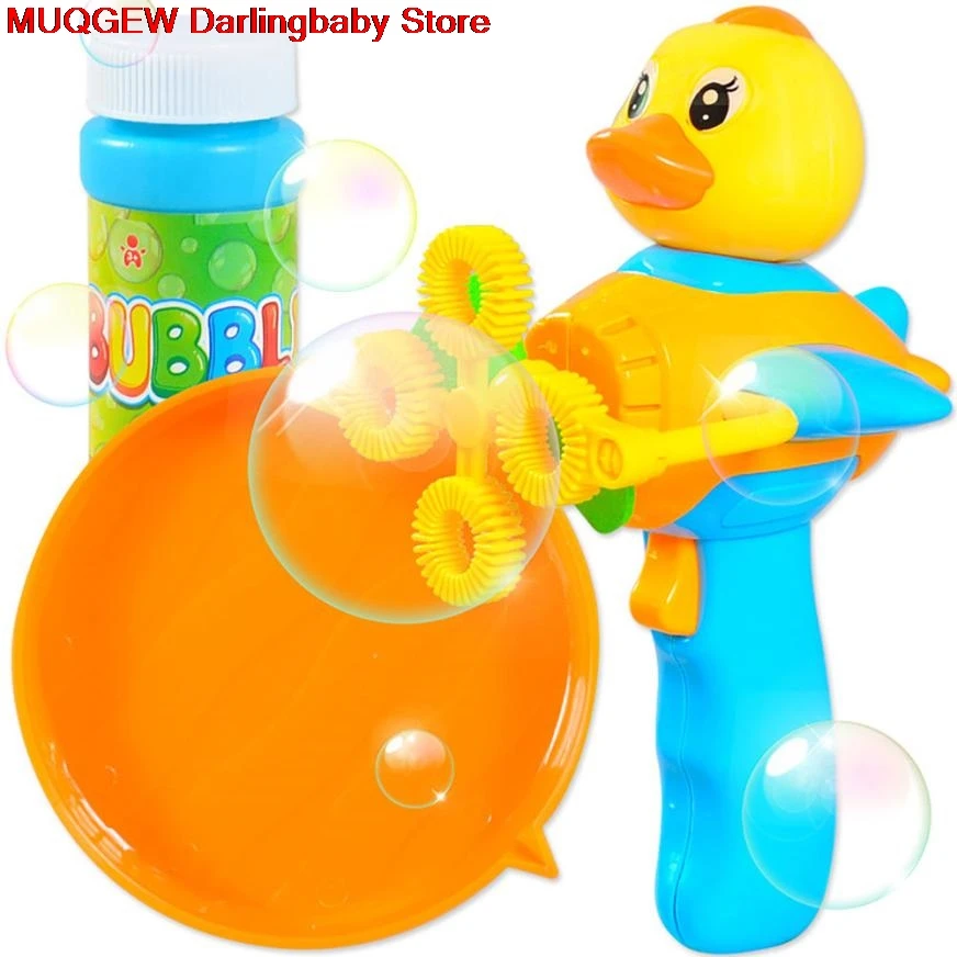 Мультфильм ручной автоматический Электрический четыре отверстия дующие пузыри