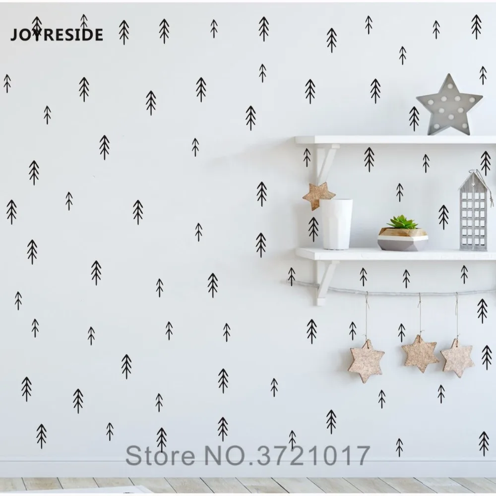 Настенные виниловые Стикеры joyрелиз 66 шт./компл. с деревьями наклейки для детской