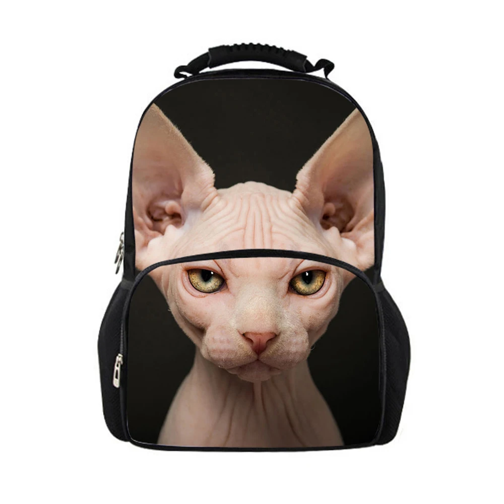 Индивидуальный милый канадский рюкзак для женщин и кошек с 3D принтом зоопарка