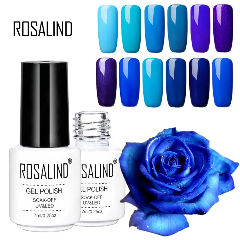 Rosalind синий фиолетовый Гель лак для ногтей серии длительное впитывание гель Led Uv