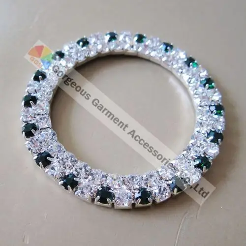 10 шт. 50 мм круглое кольцо с кристаллами AB цвета: Королевский синий красный изумруд