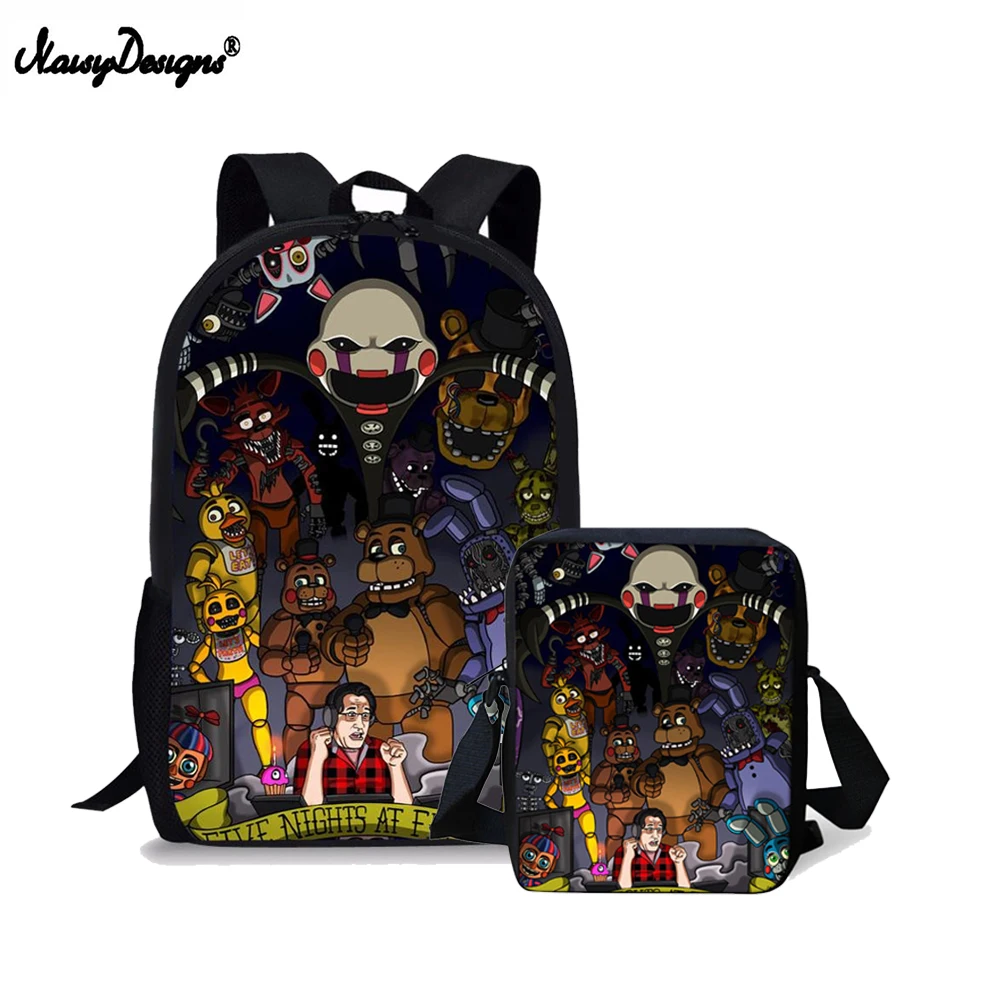 Five Nights At Freddys Printing School Bags Backpacks for Children Kids Boy Baby Satchel Schoolbag Mochila Escolar Book Bag | Багаж и