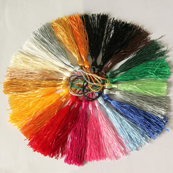 Mixed color 30 шт. полиэстер пушистые кисточки бахрома Кулон DIY Материал цветной шнур кисточки отделка дома вечерние украшения кисточки ленты аксессуары - Цвет: Mixed color