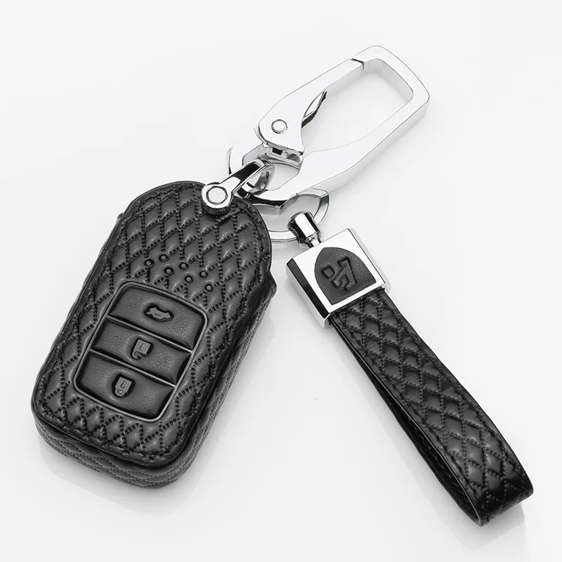 Car Key Case For Honda Odyssey Crown Levin Genuine Leather High Quality leather Smart Remote key Cover Holder | Автомобили и