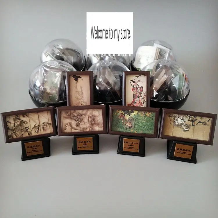 

pvc figure Art Museum Exhibition Japan Famous Art Series Art Exhibition Gashapon Decoration Scene Photography Model 6pcs/set