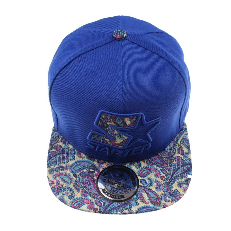 Высокое качество в стиле хип-хоп Кепки Для мужчин моды Starter Вышивка Хлопок Синий