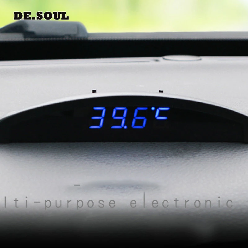 Автомобильные аксессуары многофункциональные часы цифровые автомобильные