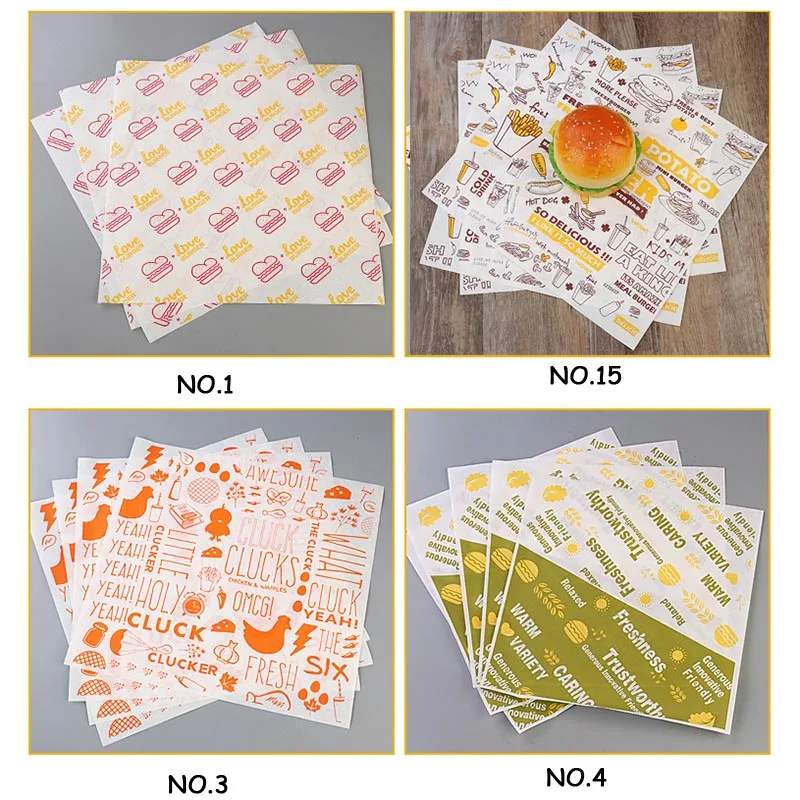 Одноразовая оберточная бумага для упаковки листового масла мультяшный