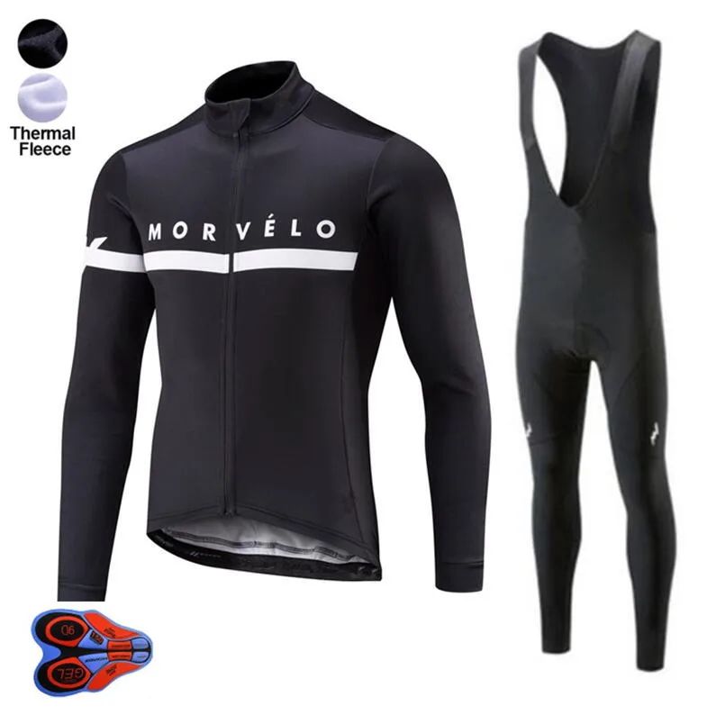 2019 Morvelo Inverno maillot ciclismo hombre Runchita Зимняя Теплая Флисовая велосипедная Джерси с