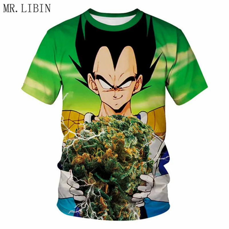 Футболки Dragon Ball Z с 3D принтом мужские и женские футболки летние коротким рукавом