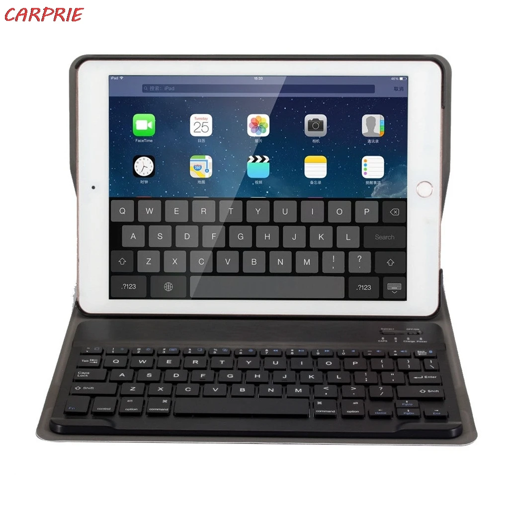 CARPRIE ультратонкий кожаный чехол со съемной Bluetooth клавиатурой для Ipad Air Air2 и pro 9 7 2019