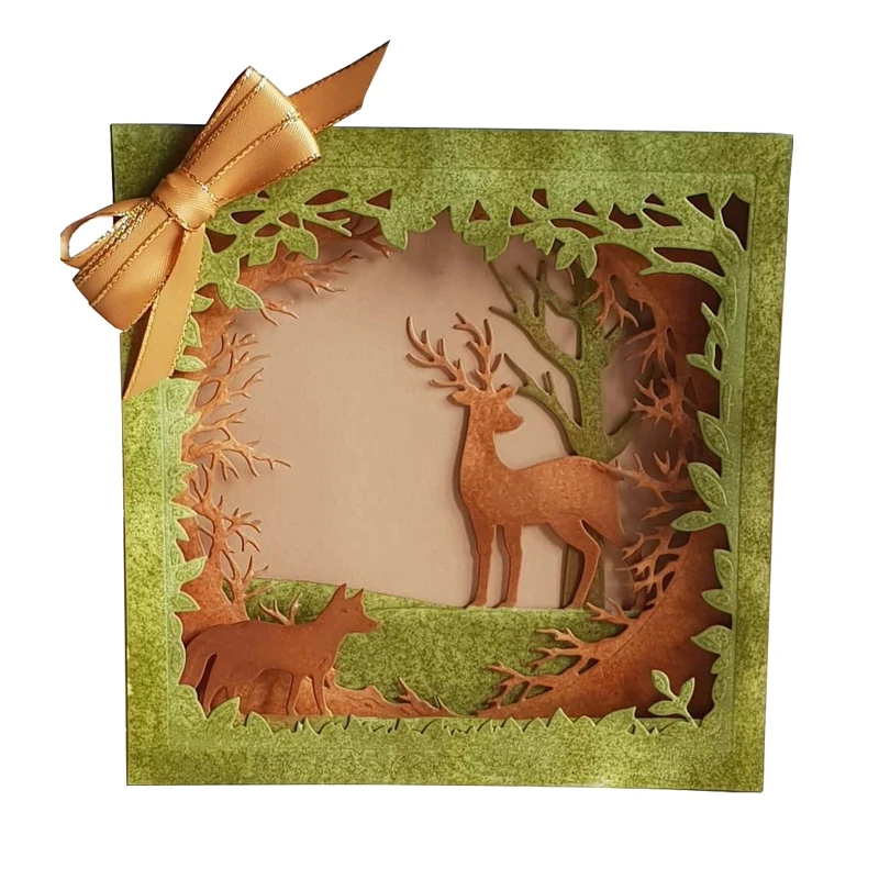 Сборка сцены умирает с рождественской тематикой для металлические высекальные