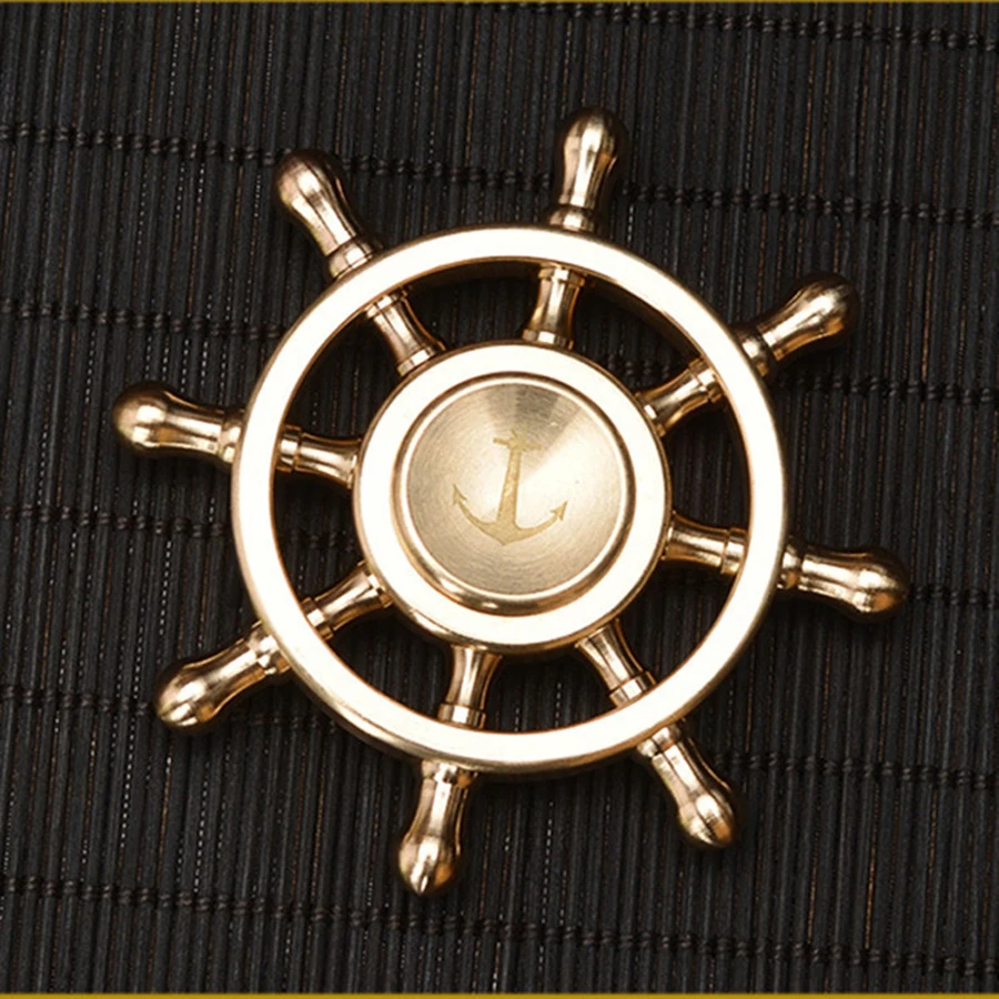 Медный Спиннер в форме кораблей антистрессовый для снятия стресса|spinner|spinner wheels |