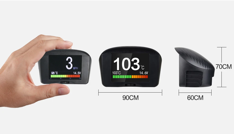 Autool X50 Plus Multi-Функция автомобиля OBD smart digital метр сигнализации Температура воды датчик цифровой Напряжение Скорость метр Дисплей