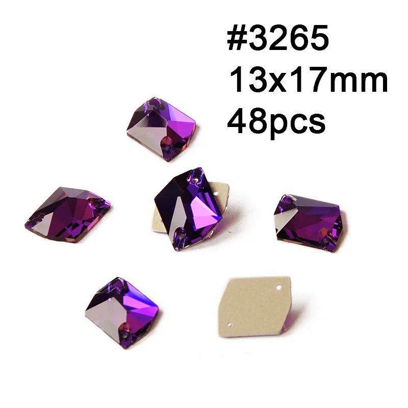 Cosmic 13X17mmpcs Фиолетовые бархатные пришиван на аппликации Стразы для украшения для свадебного платья Аппликация Сделай Сам дизайн швейная фурнитура - Цвет: Cosmic 13X17mmpcs