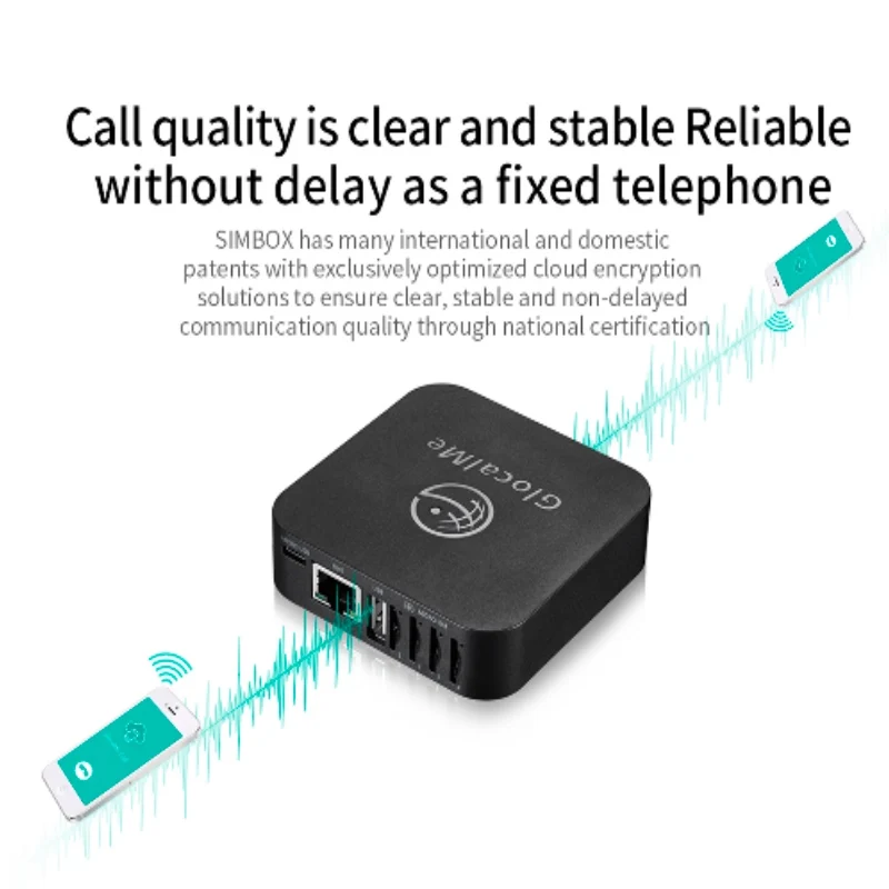 Simbox-Modo de espera Dual para hacer llamadas y SMS, Router multisim 4G sin Roaming para iOS y Android, funciona con WiFi/datos para hacer llamadas y SMS-5