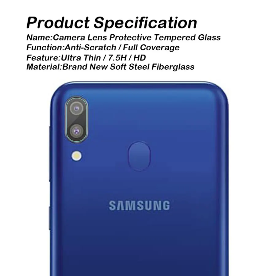 WOLFPSYCH сзади Камера объектив закаленное Стекло для samsung Galaxy M10 M20 задняя защитная