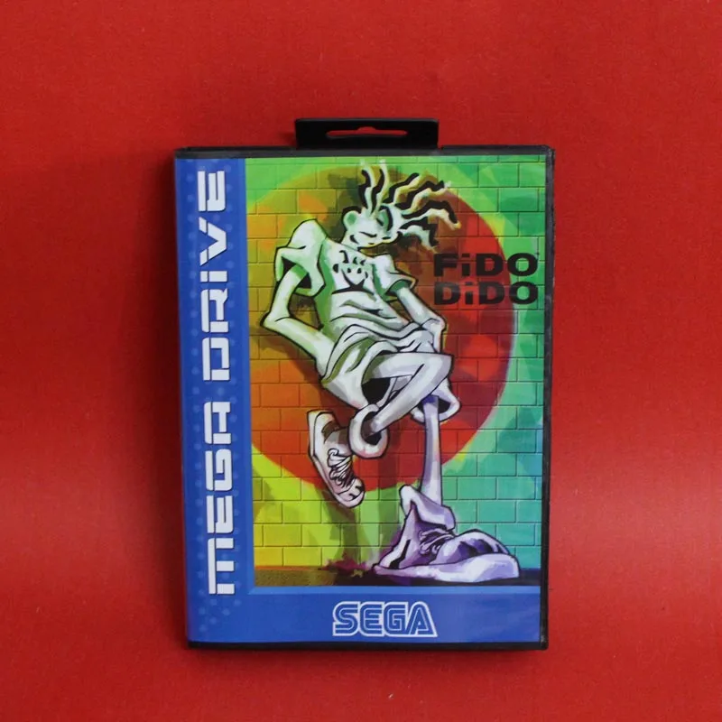 Fido Dido 16 бит MD карточная игра с коробку для Sega MegaDrive игровая консоль системы |