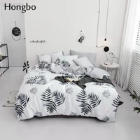 hongbo home textiles bedding set bedclothes autumn leaves pattern include duvet cover bed sheet pillowcase comforter bedding set