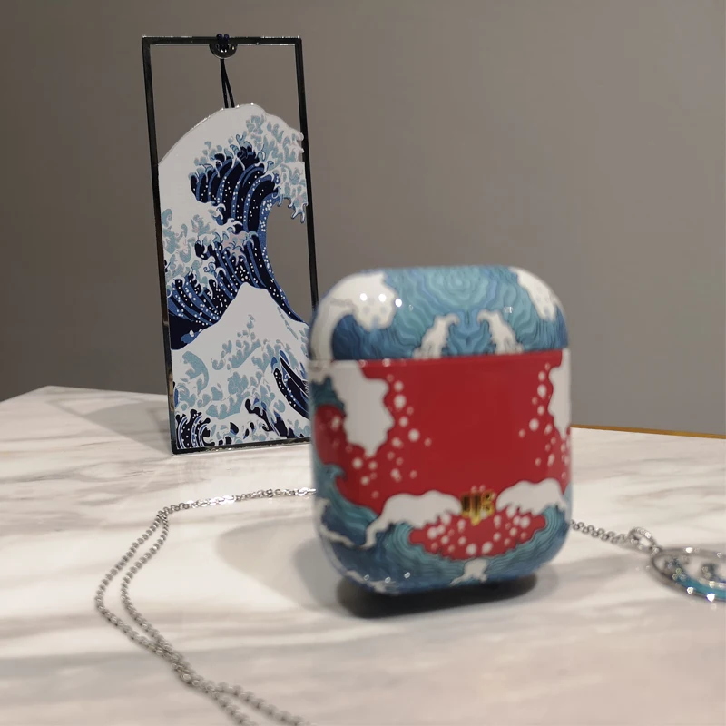 Новейший Роскошный чехол для Apple, аксессуары для airpods, Bluetooth наушники, ретро специальный чехол, защитная Декоративная Сумка, защита от потери