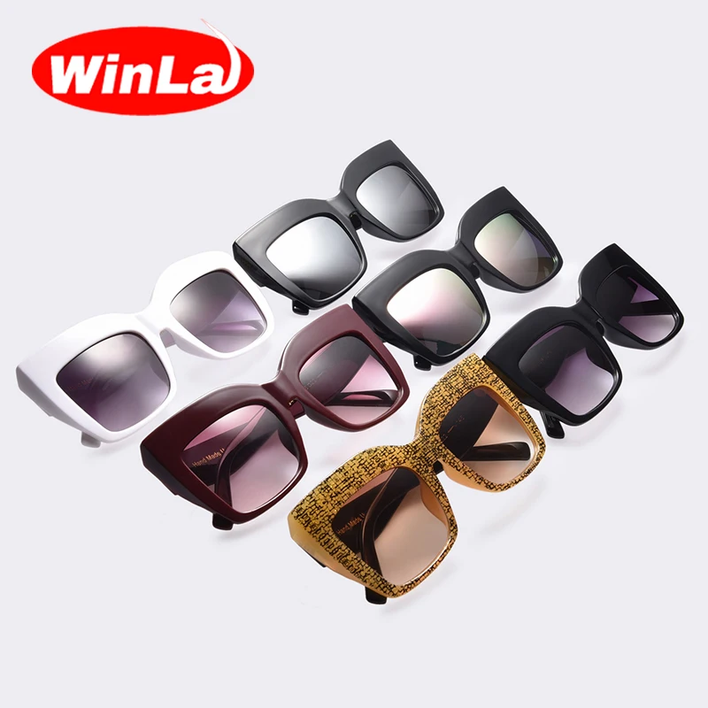 Winla солнцезащитные очки Для женщин дизайнерские в винтажном стиле модные для